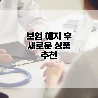 보험 해지 후 새로운 상품 추천