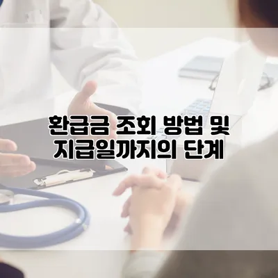 환급금 조회 방법 및 지급일까지의 단계