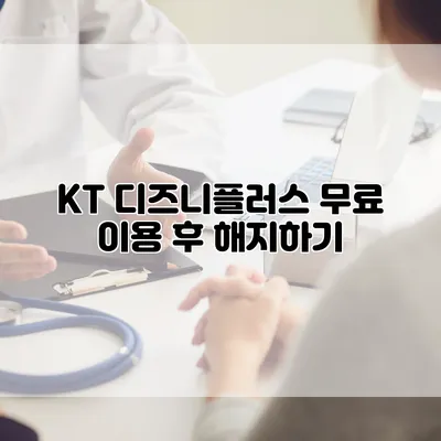 KT 디즈니플러스 무료 이용 후 해지하기