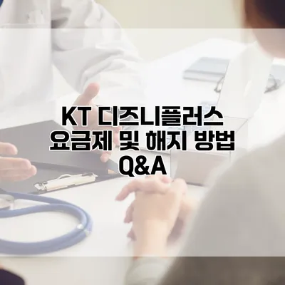 KT 디즈니플러스 요금제 및 해지 방법 Q&A